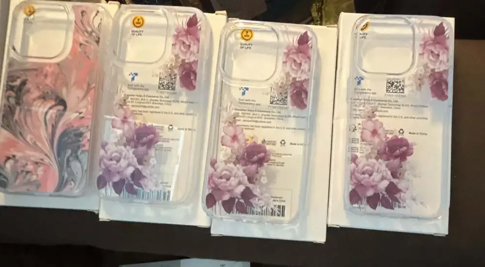 New Unopened iPhone Case Bundle – 6 Cases – Floral & Marble Designs